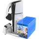 Подставка для Sony PlayStation 5 Slim с зарядкой для геймпадов DualSense iPega PG-P5S023