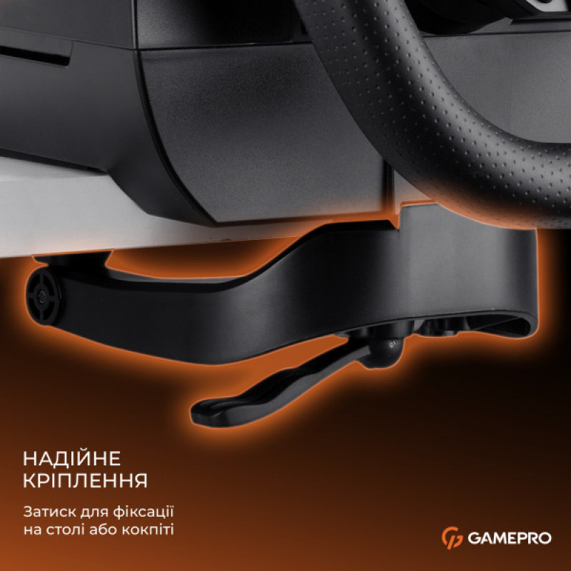 Ігрове кермо GamePro RW070PM з педалями та коробкою передач XBOXONE/PS4/PC