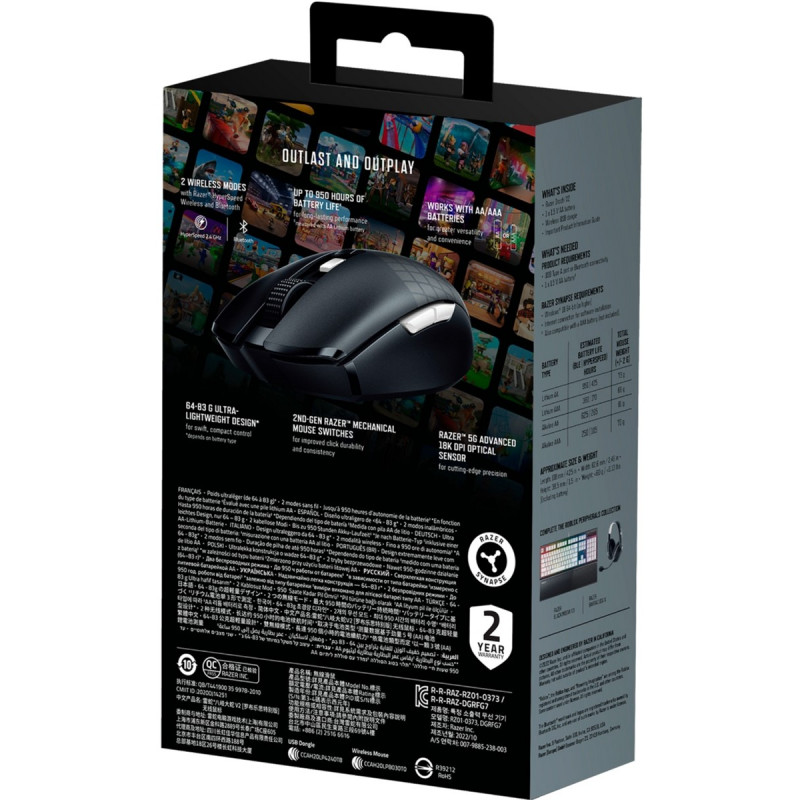 Миша RAZER Orochi V2 Wireless, ROBLOX Edition (RZ01-03730600-R3M1)