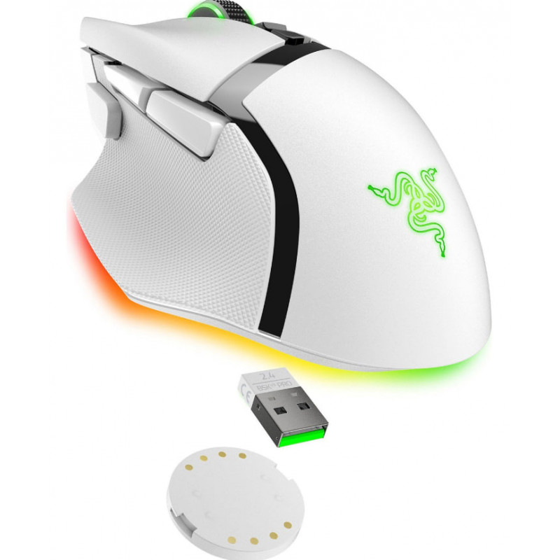 Миша RAZER Basilisk V3 PRO Wireless, 35K, white (RZ01-05240200-R3G1)