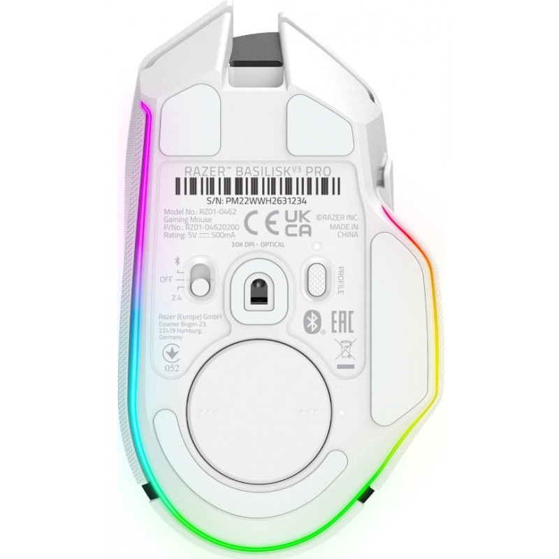Миша RAZER Basilisk V3 PRO Wireless, 35K, white (RZ01-05240200-R3G1)