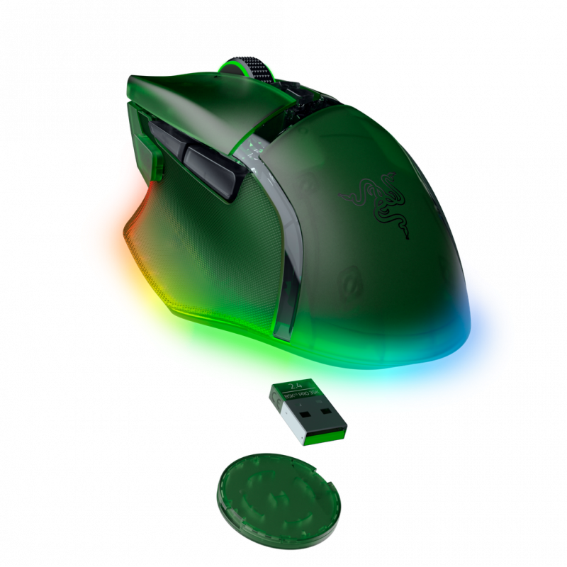 Миша RAZER Basilisk V3 PRO Wireless, 35K, Phantom Green (RZ01-05240300-R3G1)