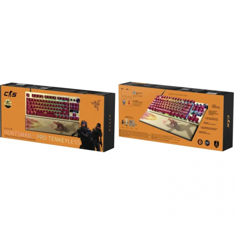 Клавіатура механічна RAZER Huntsman V3 PRO TKL, Counter-Strike 2 Ed. (RZ03-04982100-R3M1)