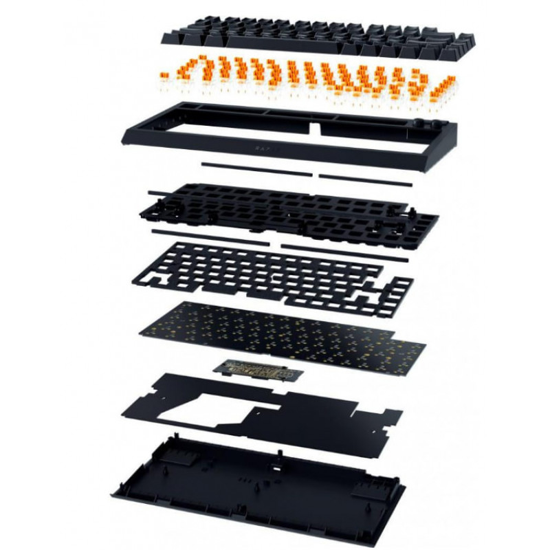 Клавіатура механічна RAZER BlackWidow V4 75%, Black (RZ03-05000100-R3M1)