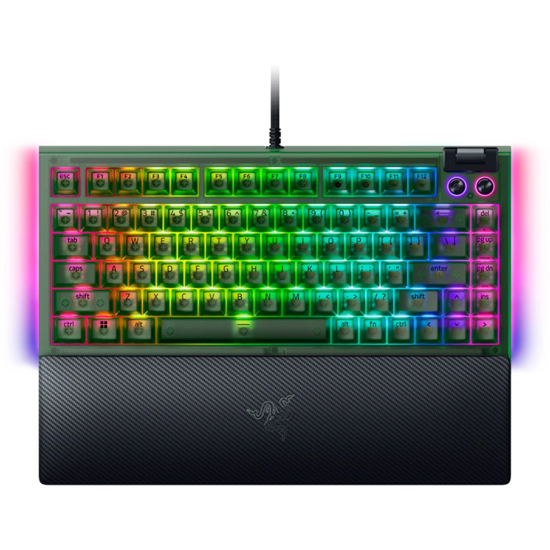 Клавіатура механічна RAZER BlackWidow V4 75%, Phantom Green (RZ03-05003300-R3M1)
