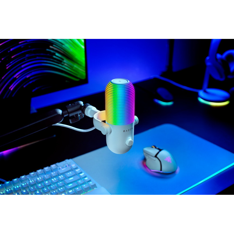 Мікрофон RAZER Seiren V3 Chroma, White (RZ19-05060200-R3M1)