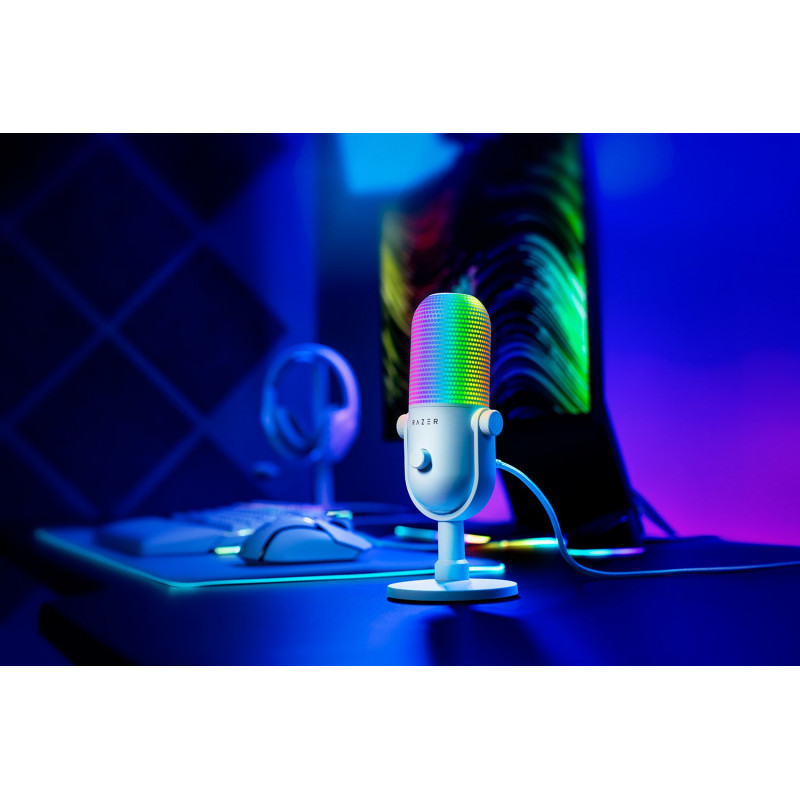 Мікрофон RAZER Seiren V3 Chroma, White (RZ19-05060200-R3M1)