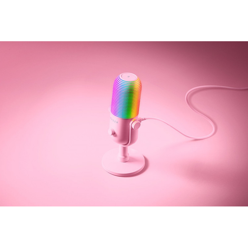 Мікрофон RAZER Seiren V3 Chroma, Quartz (RZ19-05060300-R3M1)