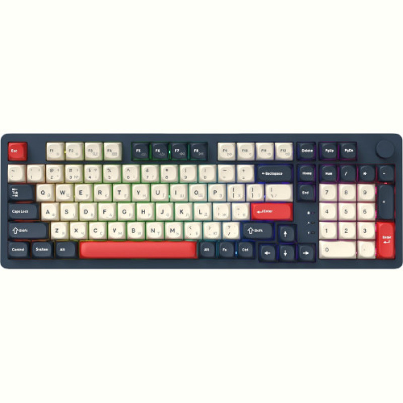 Клавіатура бездротова GamePro Asgard Drakkar Keychron Super Red Switch Blue (MK305BL)