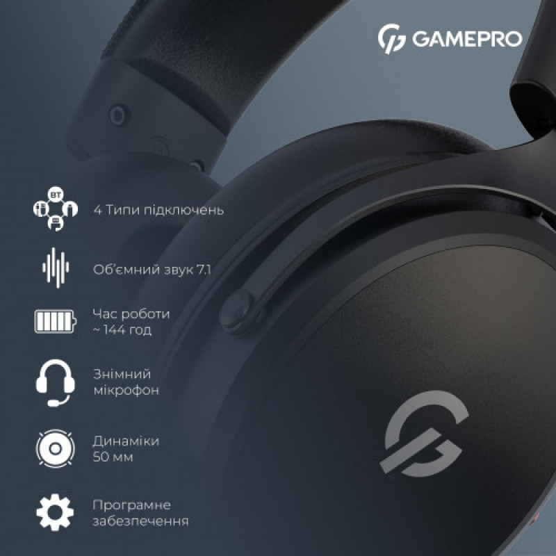 Гарнітура GamePro Asgard Skadi Black (HSW191B)