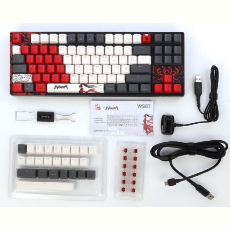 Клавіатура A4Tech Bloody WS87 RGB Naraka Black