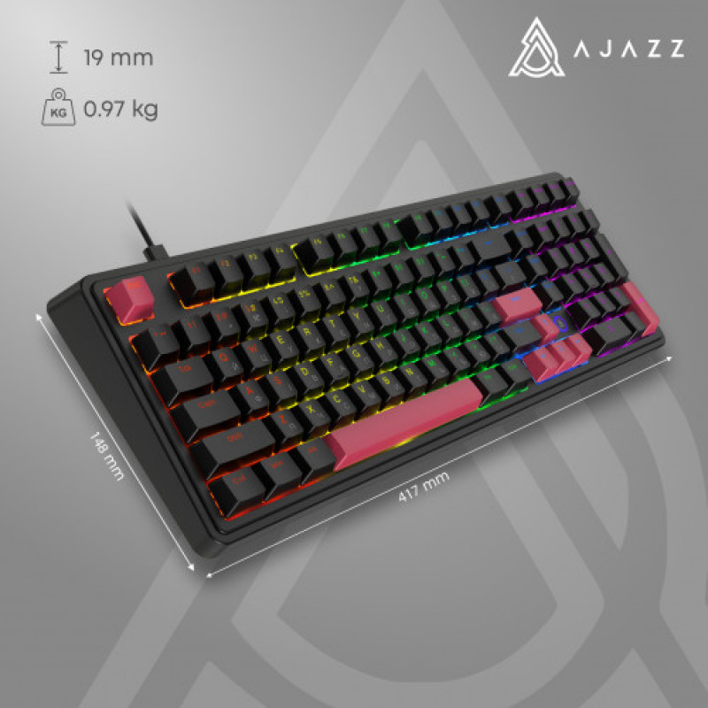 Клавиатура Ajazz AK980 Red Switch Black USB-C (AK980-R-BR)