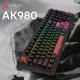 Клавиатура Ajazz AK980 Red Switch Black USB-C (AK980-R-BR)