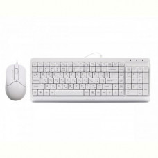 Комплект (клавіатура, миша) A4Tech F1512 White USB