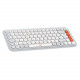 Клавiатура бездротова Logitech Pop Icon Keys Off White (920-013072)