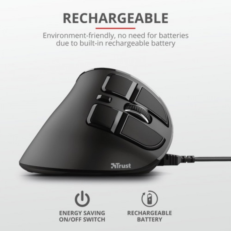 Миша бездротова Trust Voxx Rechargeable Ergonomic Black (23731)
