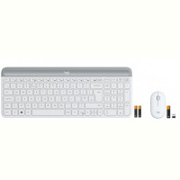 Комплект (клавиатура, мышь) беспроводной Logitech MK470 White USB (920-009205)