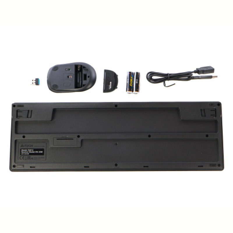 Комплект (клавіатура, миша) бездротовий A4Tech FG1200S Black