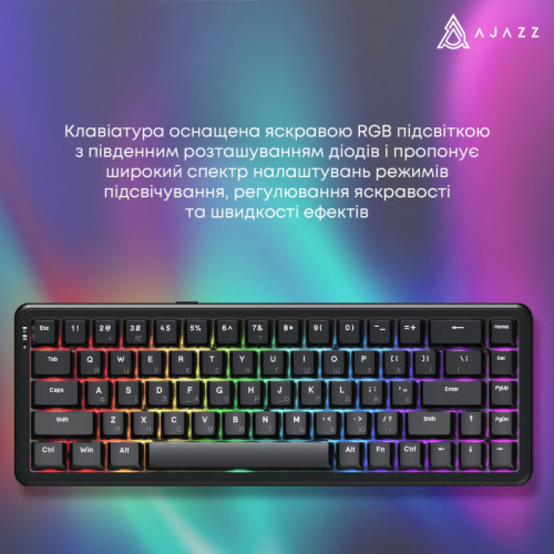 Клавиатура Ajazz AK680 Max Magnetic Switch Black (AK680-WM-B-A)