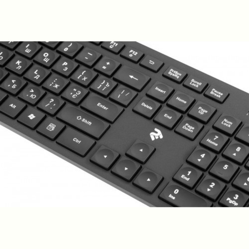 Комплект (клавіатура, мишка) бездротовий 2E MK420 (2E-MK420WB) Black