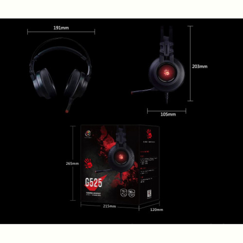 Гарнітура Bloody G525 Black