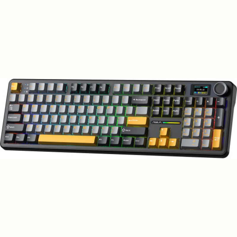 Клавиатура беспроводная Aula F108 Pro Black (6978080501295)