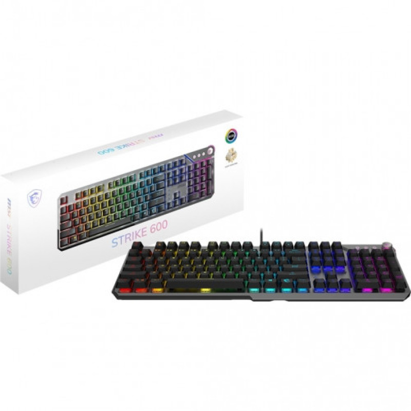 Клавиатура MSI Strike 600 Silent UA 104key Gray (S11-04UA225-CLA)