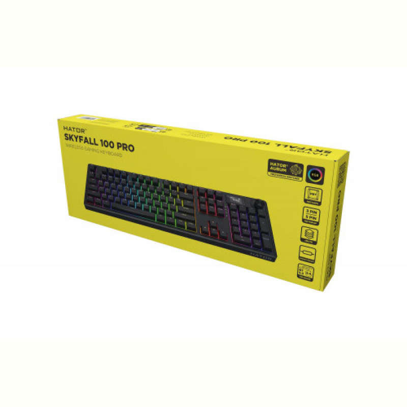 Клавіатура бездротова Hator Skyfall 100 Pro Wireless Black (HTK4101UA)