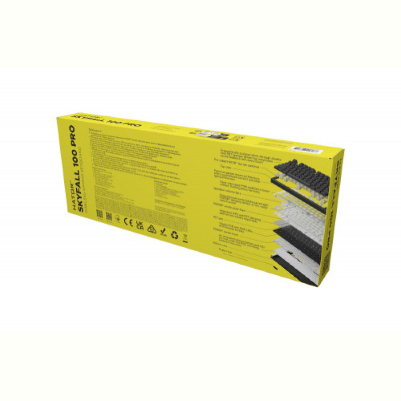 Клавіатура бездротова Hator Skyfall 100 Pro Wireless Black (HTK4101UA)