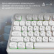 Клавіатура Ajazz AF98 Black USB-C White (AF98-W)