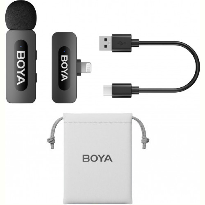 Мікрофон BOYA BY-V1 Lightning Black