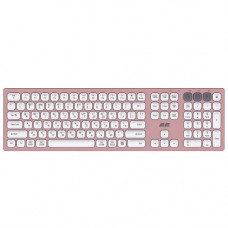 Клавиатура беспроводная 2E KS270 WL/BT EN/UKR Pink/White (2E-KS270WBPN_UA)