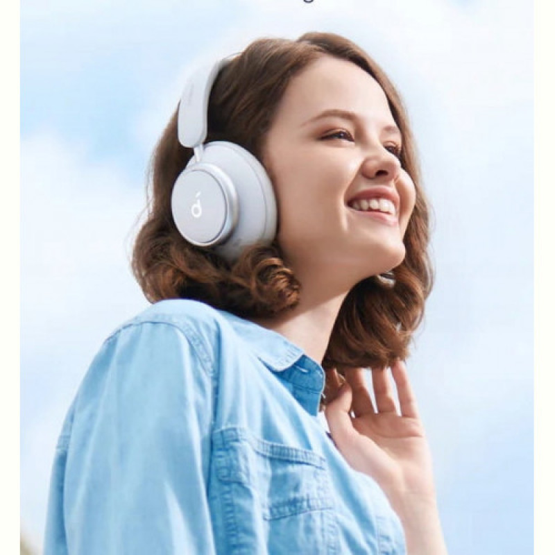 Bluetooth-гарнитура Anker SoundCore Space Q45 White (A3040G21)
