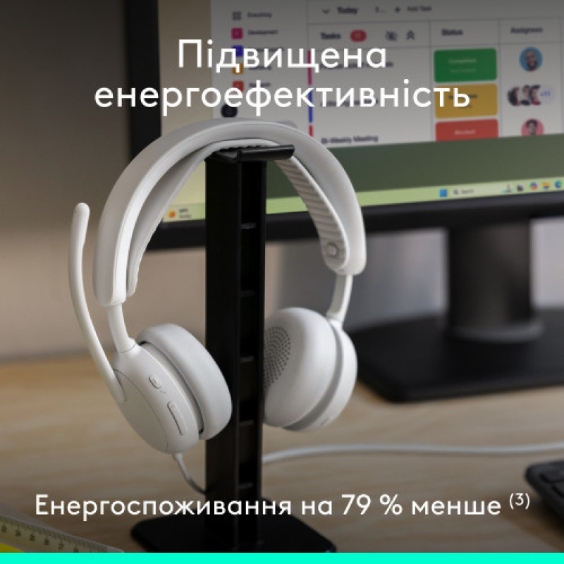 Гарнитура Logitech Zone Wired 2 USB Off-White (981-001621)