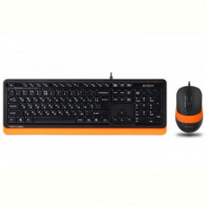 Комплект (клавіатура, миша) A4Tech F1010 Black/Orange USB