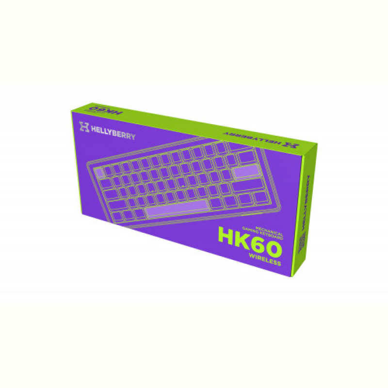 Клавіатура бездротова Hator Hellyberry HK60 Wireless White/Violet