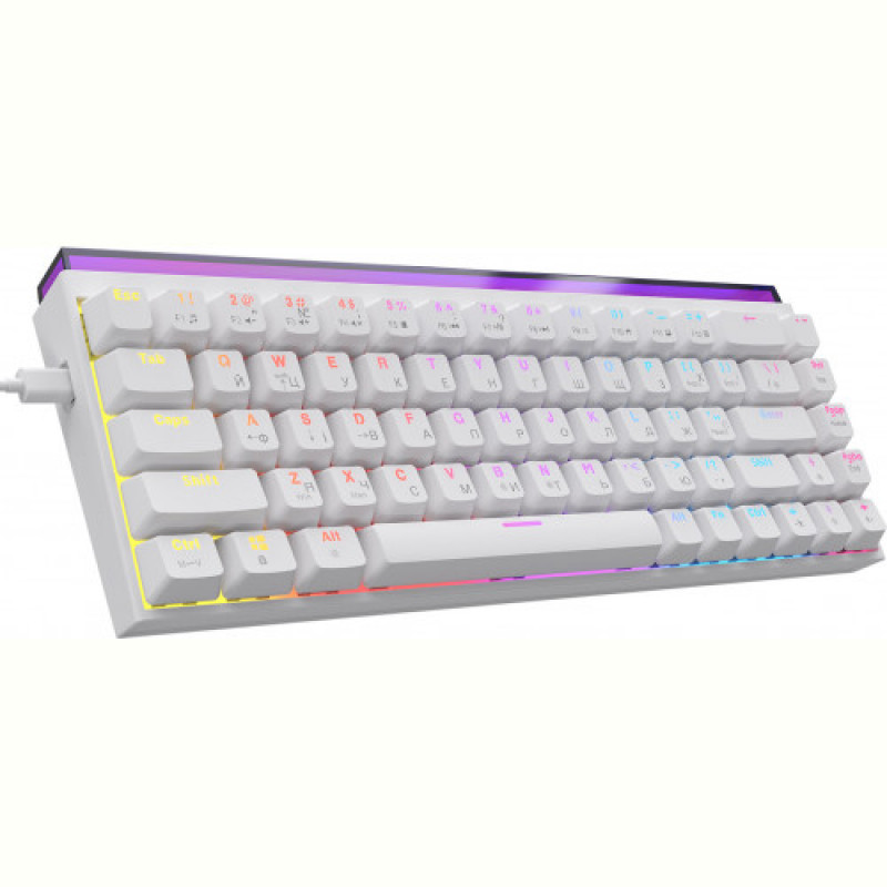 Клавіатура Ajazz NK68 Red Switch White USB-C (NK68-R-W)
