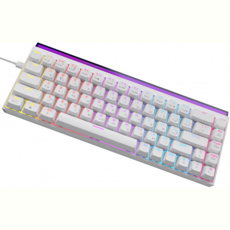 Клавіатура Ajazz NK68 Red Switch White USB-C (NK68-R-W)