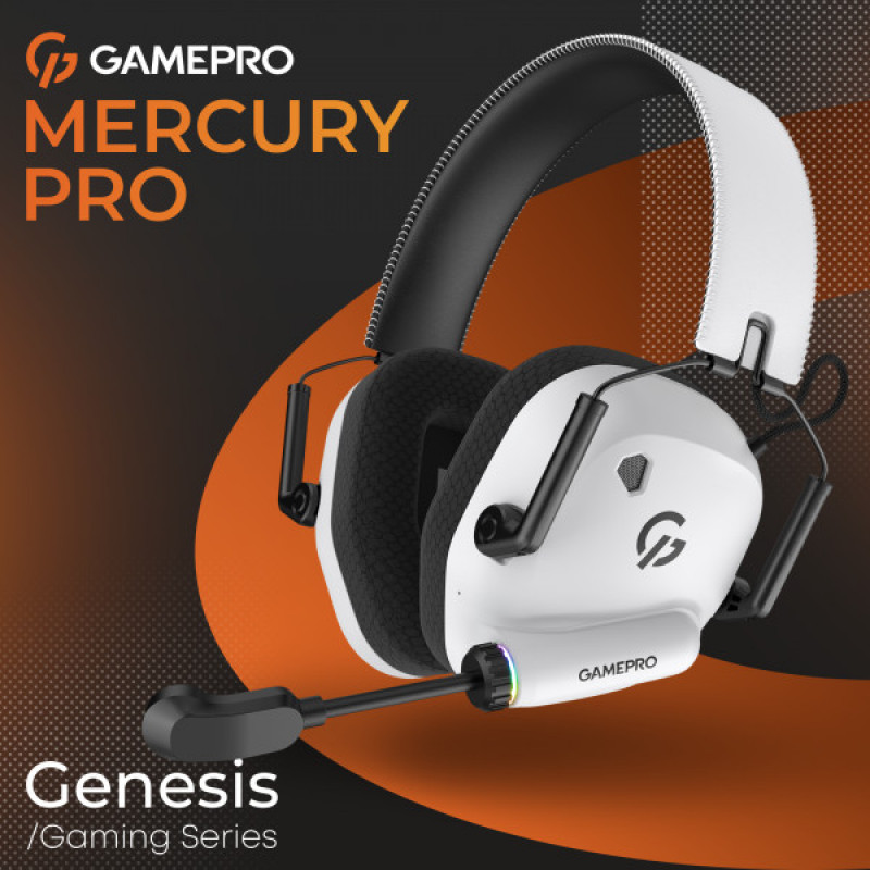 Беспроводная игровая гарнитура Gamepro Genesis Mercury Pro (HSW120W) 3-Mode