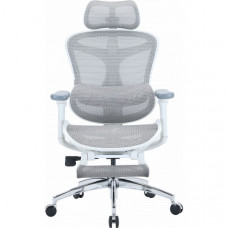 Кресло офисное с подставкой для ног Sihoo DORO C300L Mesh White with footrest (DORO-C300L-A3-102-JT)