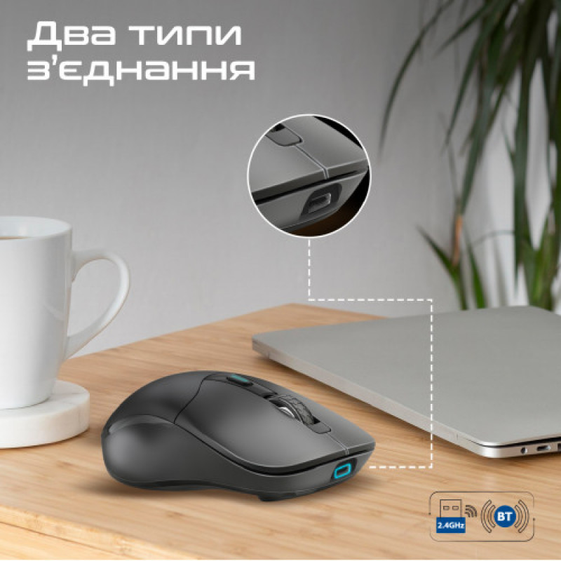 Мышь беспроводная Promate Samo Black