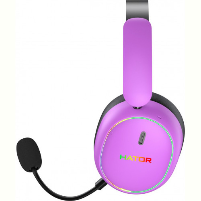 Ігрова гарнітура HATOR PHOENIX 2 Hi-Res (ESH42) wireless cyber violet, SyncHUB connection