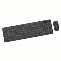 Комплект (клавиатура, мышь) беспроводной Gembird KBS-WPS-01-CYRL Black