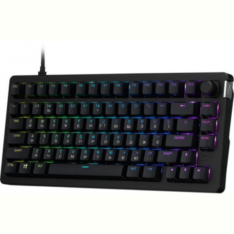 Клавіатура HyperX Alloy Rise 75 PBT Mechanical HyperX Red Black (7G7A4AA)