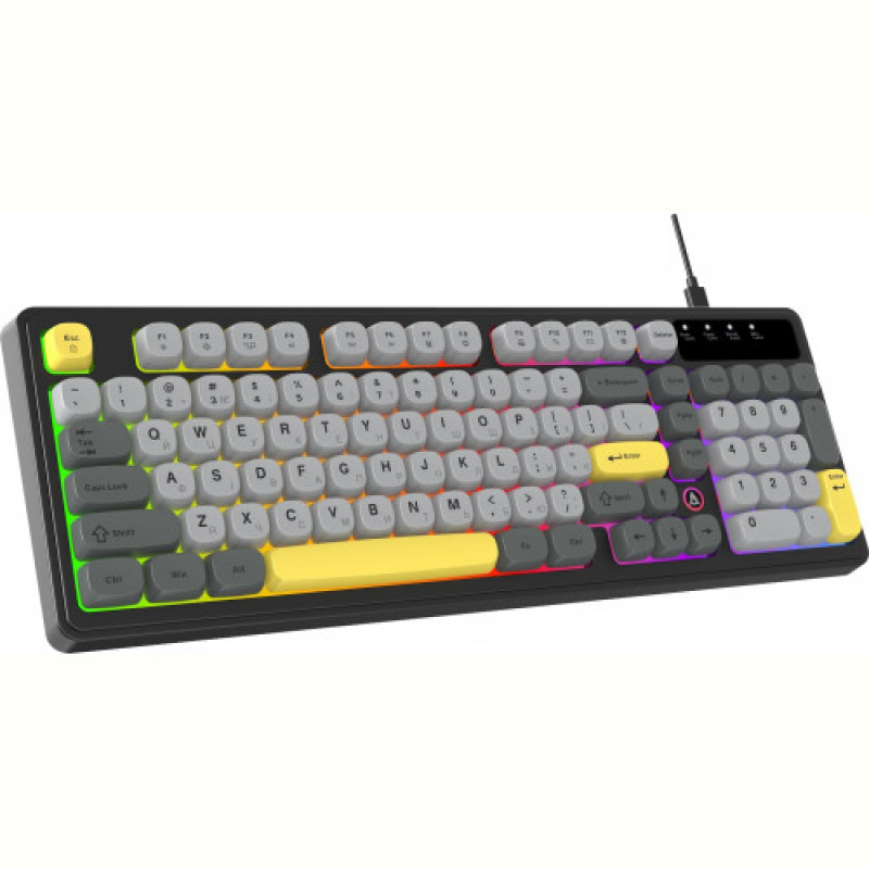 Клавиатура Ajazz AF98 Black USB-C Black Gray Yellow (AF98-BGY)