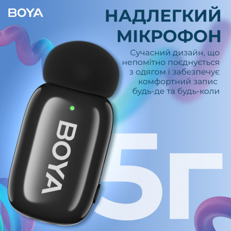 Беспроводной петличный микрофон BOYA mini-23 Type-C Black