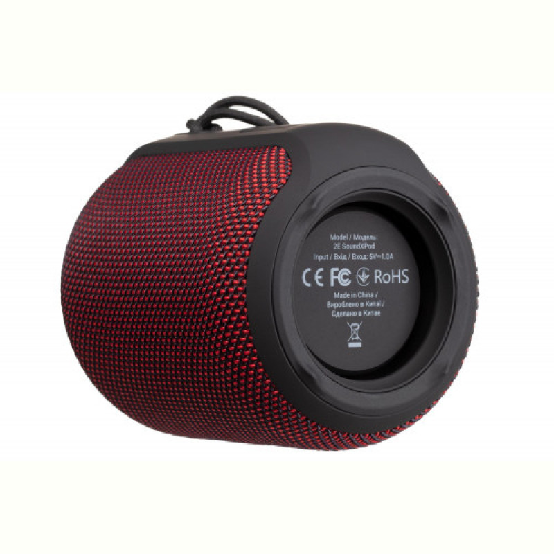 Акустична система 2E SoundXPod TWS MP3 Wireless Waterproof Red (2E-BSSXPWRD)