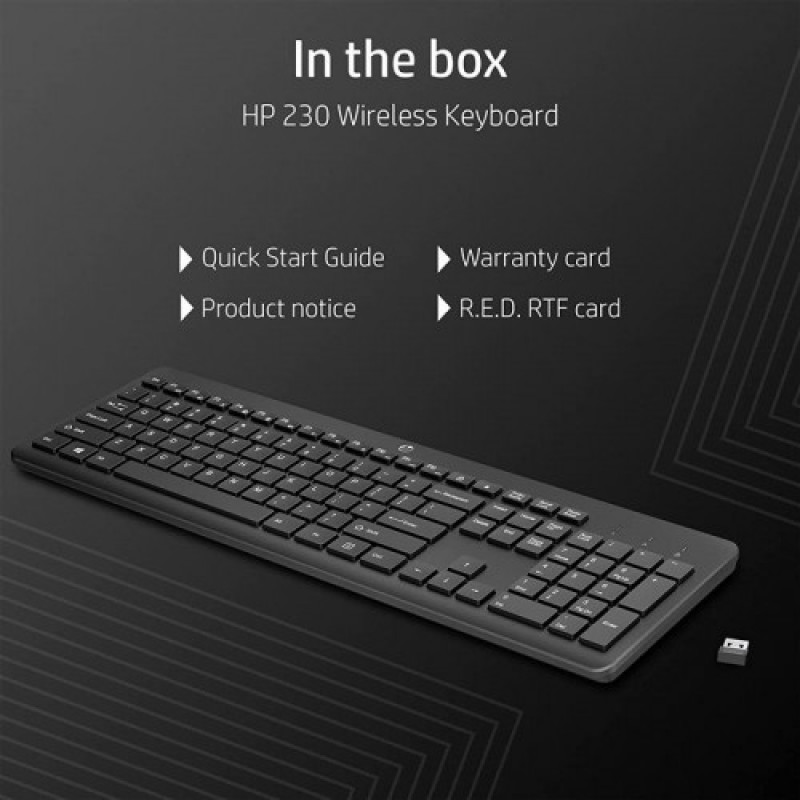 Клавиатура беспроводная HP 230 WL Black (3L1E7AA)