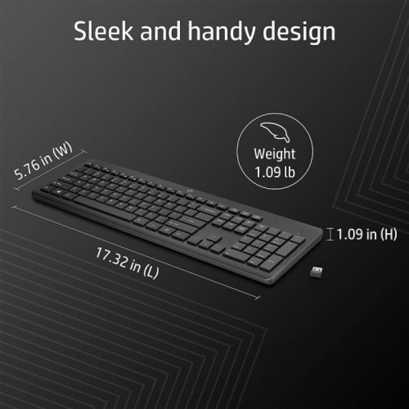Клавиатура беспроводная HP 230 WL Black (3L1E7AA)