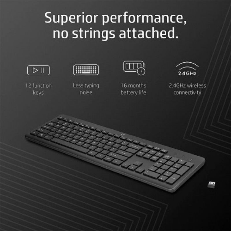 Клавиатура беспроводная HP 230 WL Black (3L1E7AA)